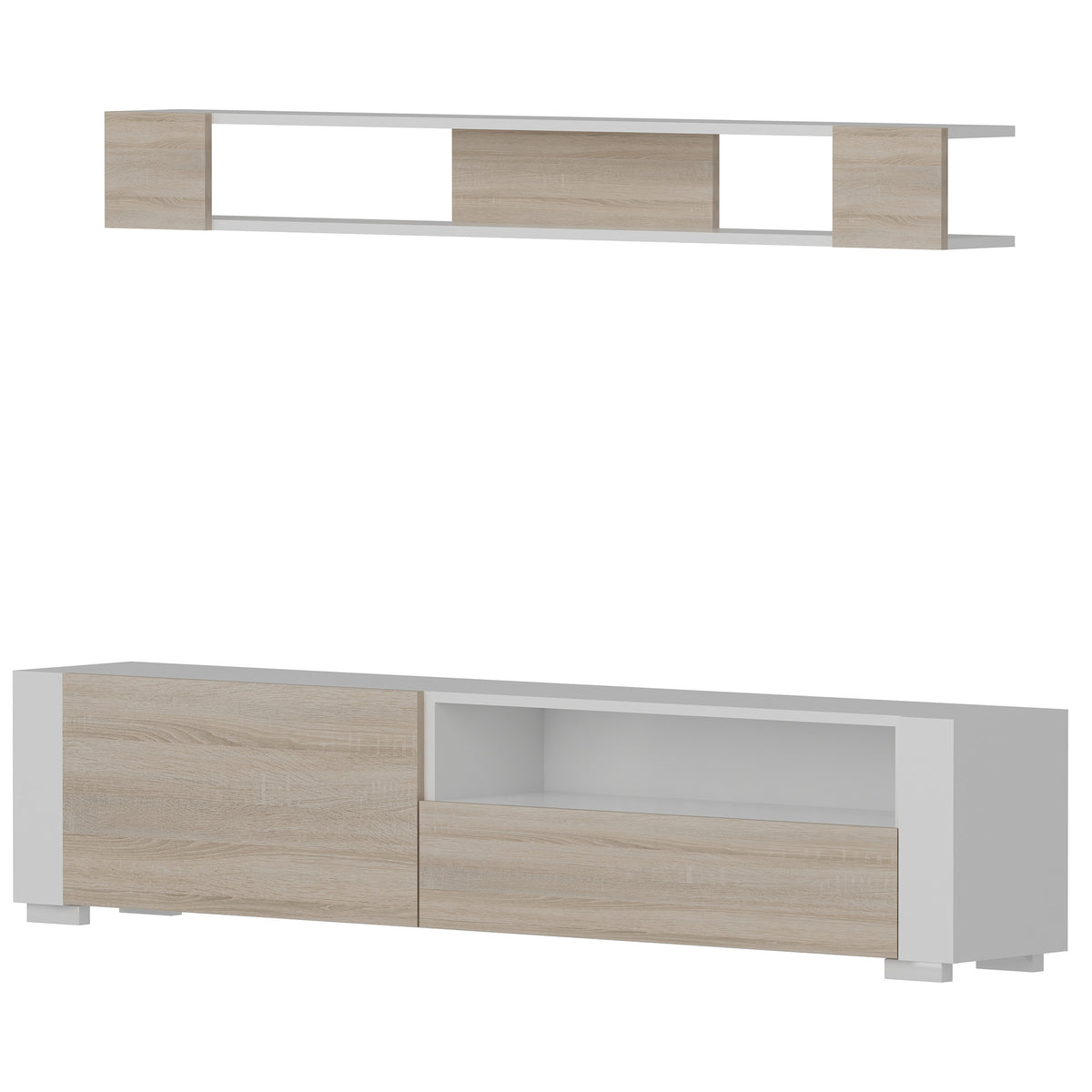 Σύνθεση Τηλεόρασης Kryos Λευκό - Cordoba 180x31.5x44 εκ. Μελαμίνης