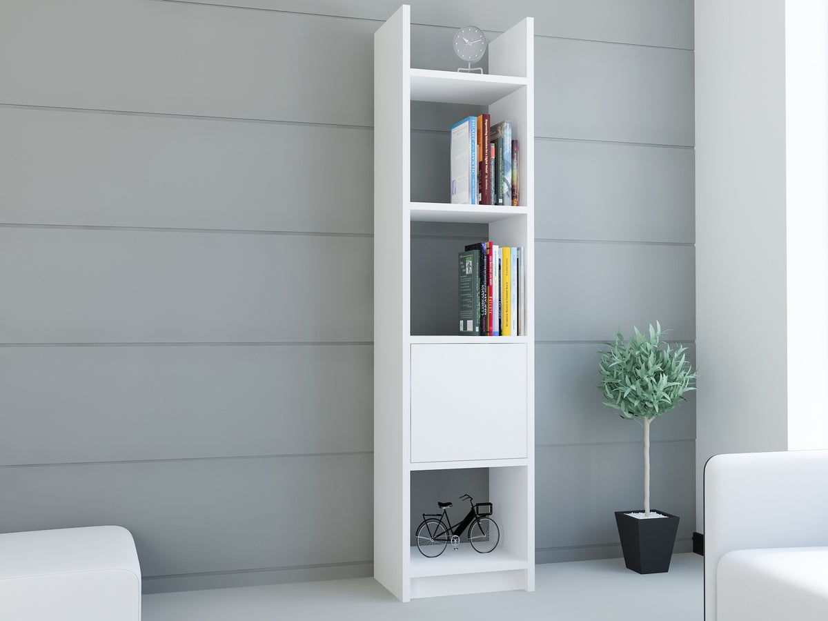 Βιβλιοθήκη Psophis Λευκό 33.1x29.5x150 εκ. Μελαμίνης