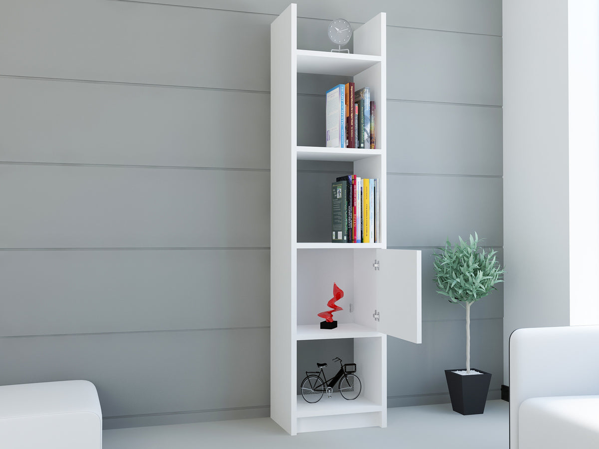 Βιβλιοθήκη Psophis Λευκό 33.1x29.5x150 εκ. Μελαμίνης