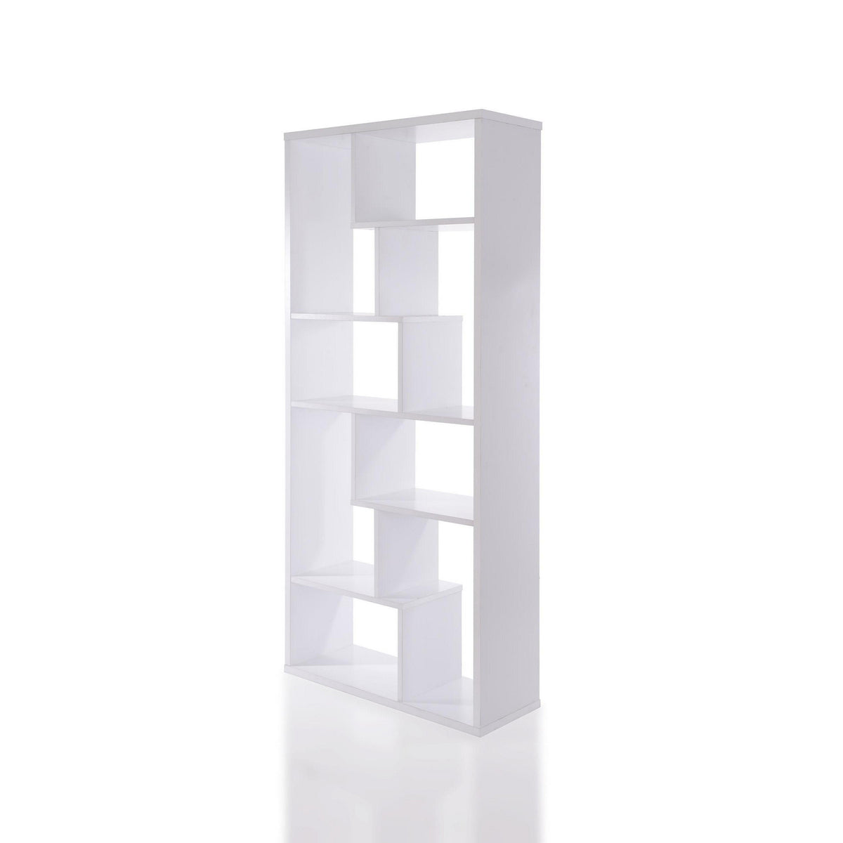 Βιβλιοθήκη Voulgareli Λευκό 90x29.5x183.6 εκ. Μελαμίνης