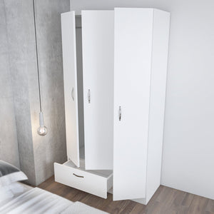 Ντουλάπα Theodoriana Λευκό 90x40x170 εκ. Μελαμίνης