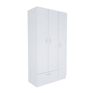 Ντουλάπα Theodoriana Λευκό 90x40x170 εκ. Μελαμίνης