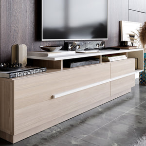 Έπιπλο Τηλεόρασης Kambi Cordoba - Λευκό 180x38.9x46.4 εκ. Μελαμίνης