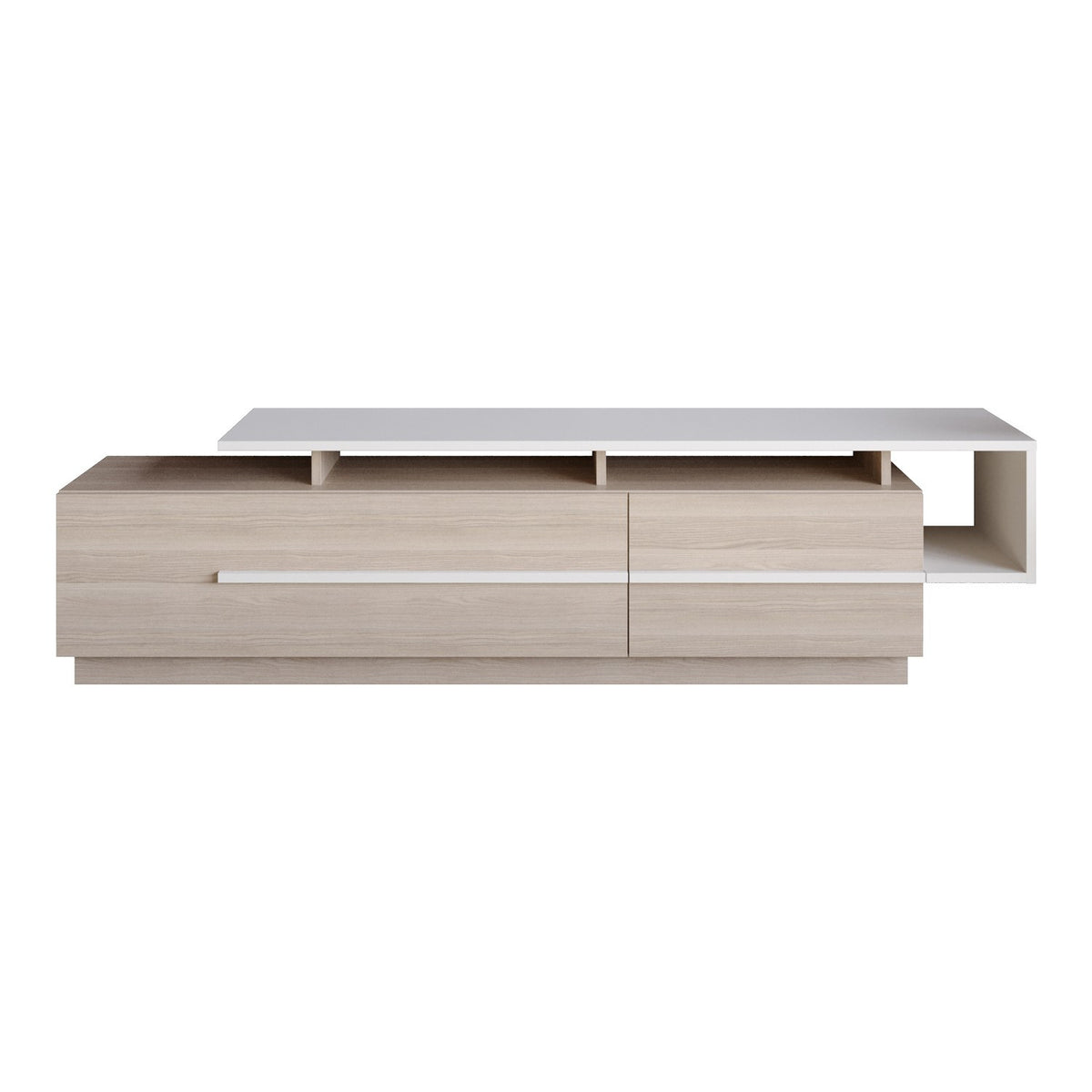 Έπιπλο Τηλεόρασης Kambi Cordoba - Λευκό 180x38.9x46.4 εκ. Μελαμίνης