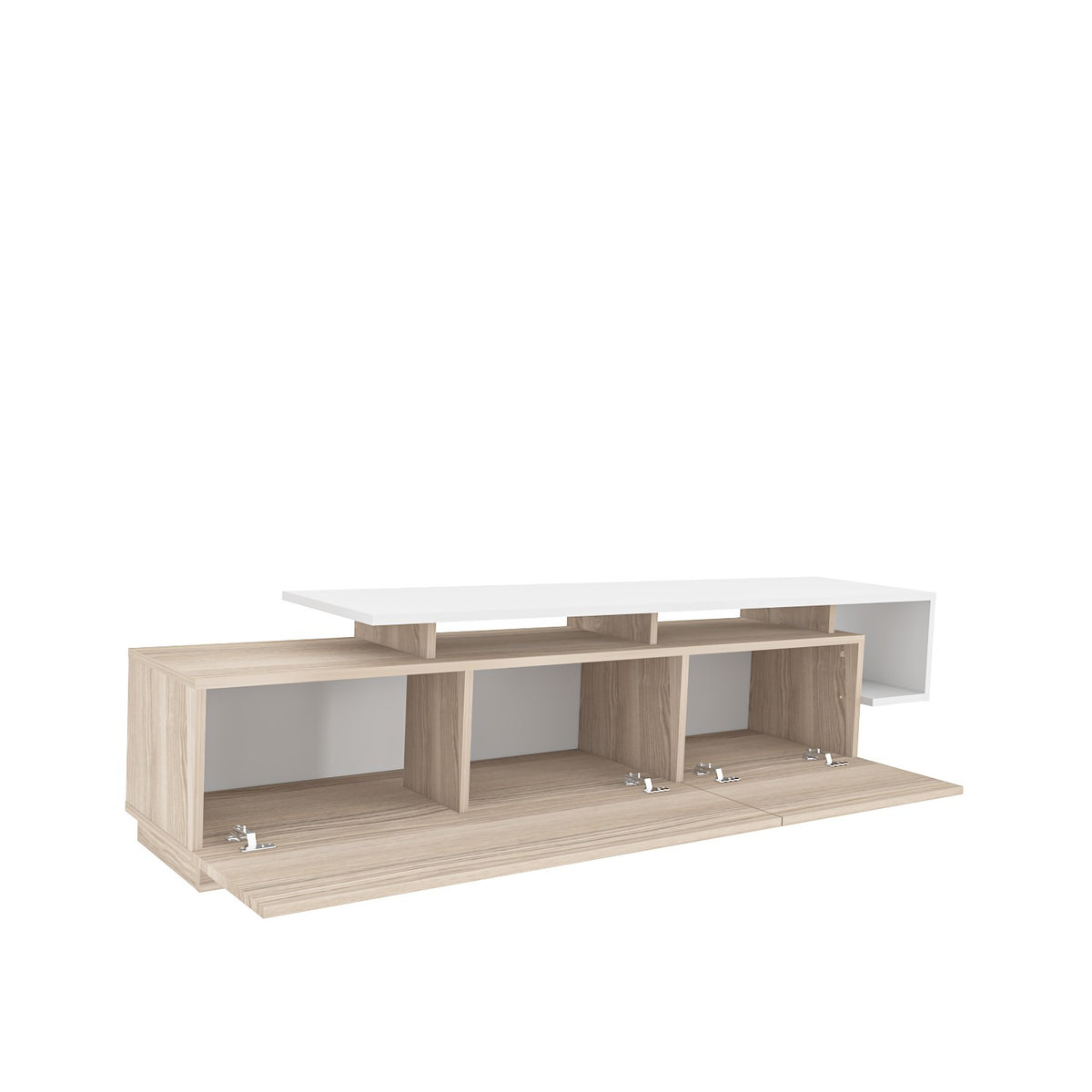 Έπιπλο Τηλεόρασης Kambi Cordoba - Λευκό 180x38.9x46.4 εκ. Μελαμίνης