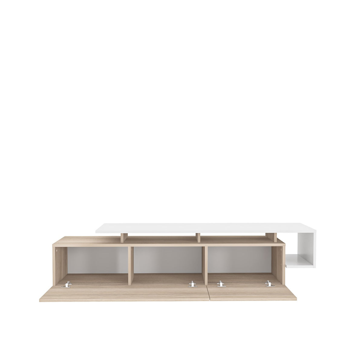 Έπιπλο Τηλεόρασης Kambi Cordoba - Λευκό 180x38.9x46.4 εκ. Μελαμίνης