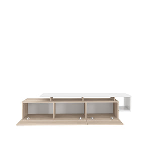 Έπιπλο Τηλεόρασης Kambi Cordoba - Λευκό 180x38.9x46.4 εκ. Μελαμίνης