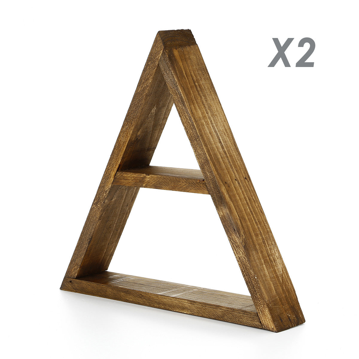 Ράφι Τοίχου Gergeri Καρυδί 33x6x30 εκ. Μασίφ Ξύλου - Pakobazaar