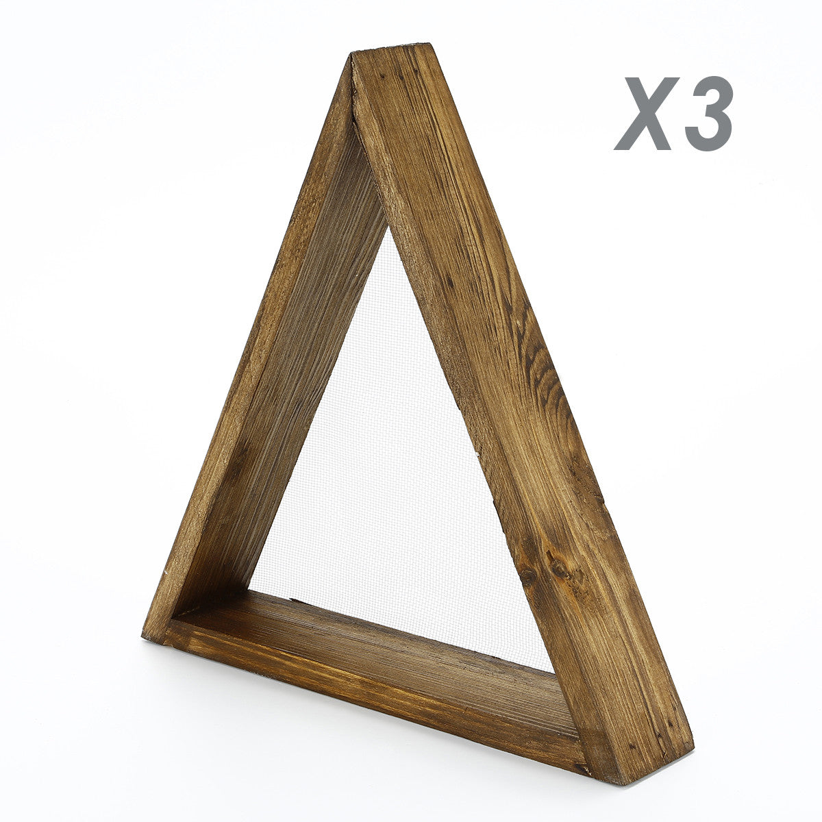 Ράφι Τοίχου Gergeri Καρυδί 33x6x30 εκ. Μασίφ Ξύλου - Pakobazaar