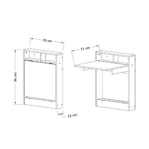 Πτυσσόμενο Τραπέζι Zarouchla Patara 70x15x96 εκ. Μελαμίνης