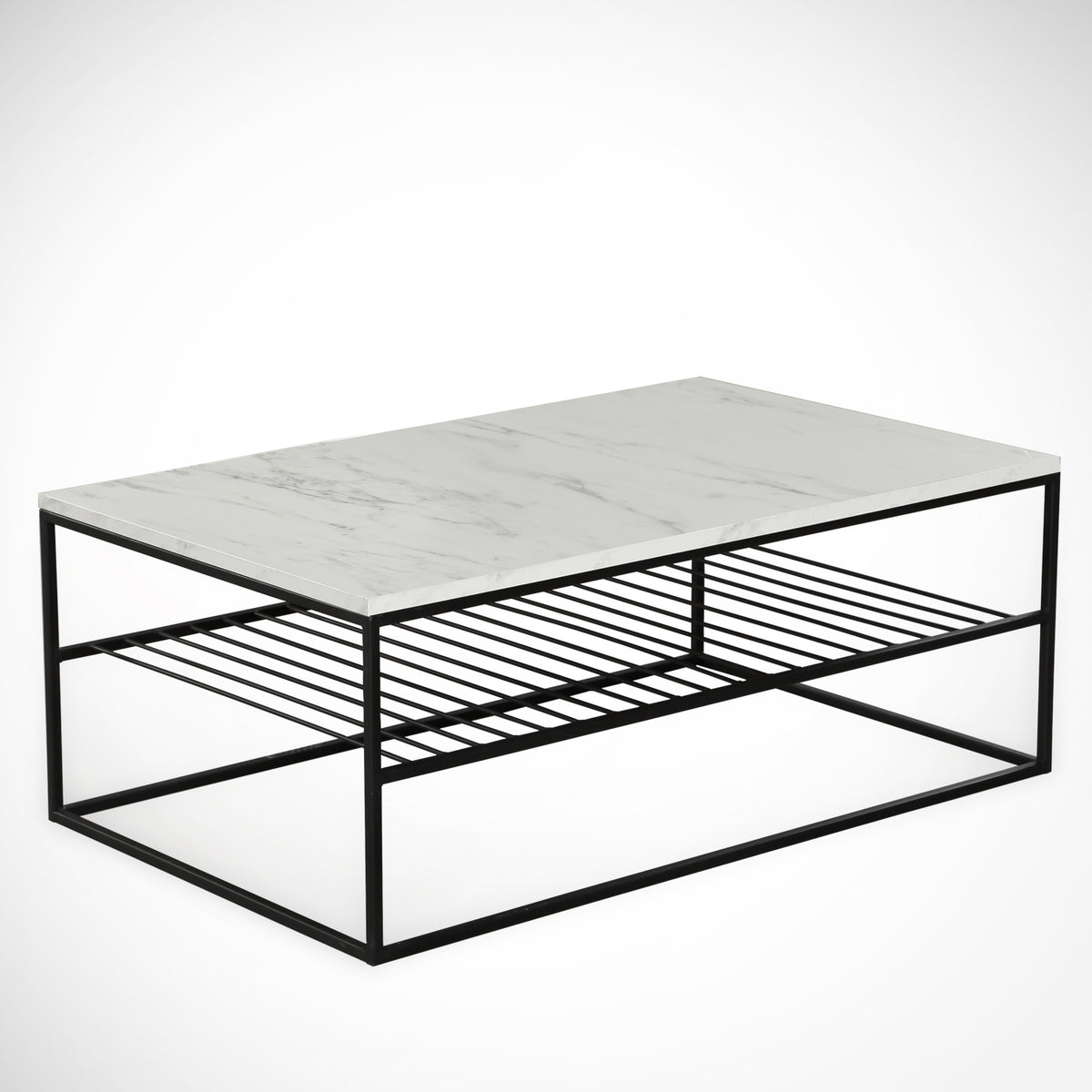 Τραπεζάκι Σαλονιού Polyhymnia Marmo 95x55x43 εκ. Μελαμίνης