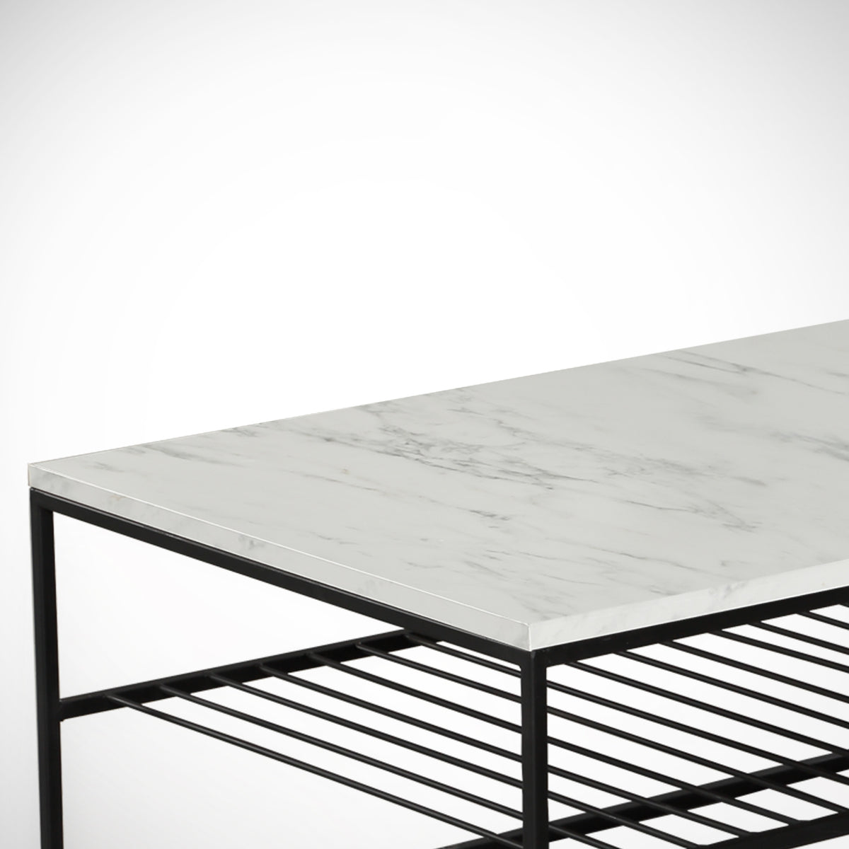 Τραπεζάκι Σαλονιού Polyhymnia Marmo 95x55x43 εκ. Μελαμίνης