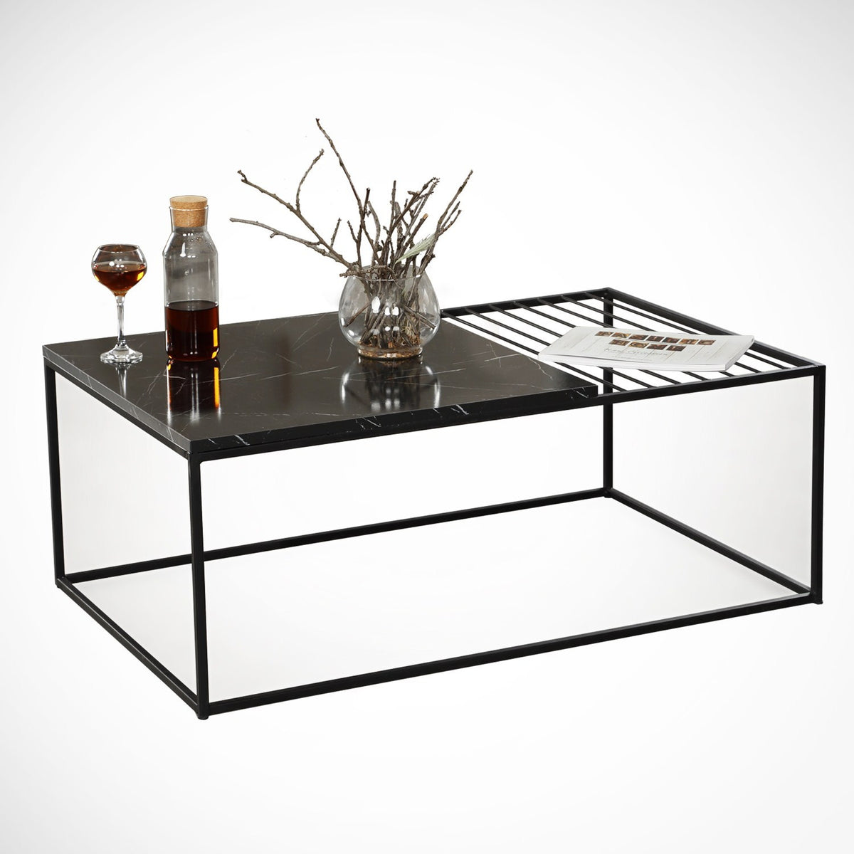 Τραπεζάκι Σαλονιού Pleione Royal 95x55x43 εκ. Μελαμίνης
