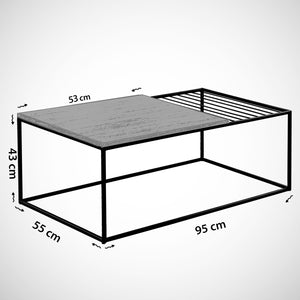 Τραπεζάκι Σαλονιού Pleione Royal 95x55x43 εκ. Μελαμίνης