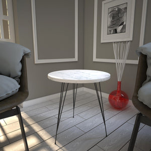 Βοηθητικό Τραπεζάκι Lilaia Marmo 40x40x44 εκ. Μελαμίνης