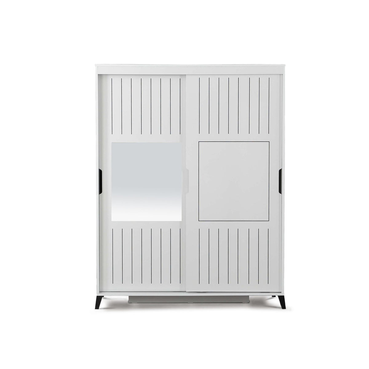 Ντουλάπα Fylakopi Λευκό 140x60x216 εκ. Μελαμίνης