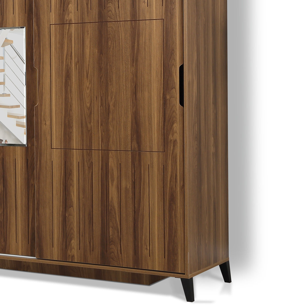 Ντουλάπα Fylakopi Καρυδί 150x60x216 εκ. Μελαμίνης