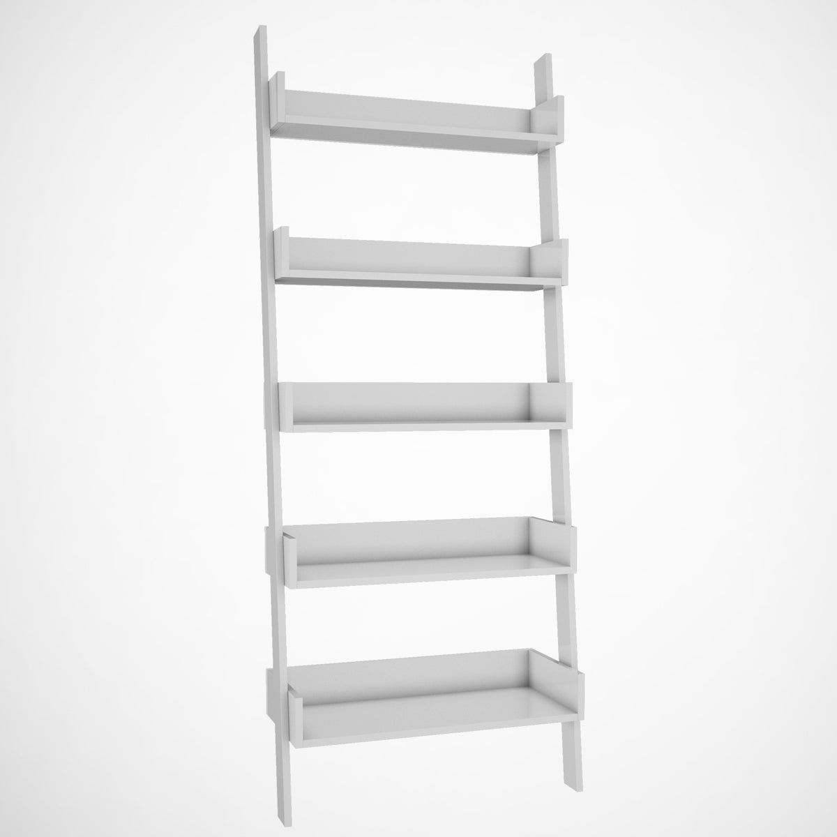Βιβλιοθήκη Portokali Λευκό 80x32x195 εκ. Μελαμίνης - Pakobazaar