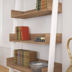 Βιβλιοθήκη Portokali Σκούρο Δρυς 80x32x195 εκ. Μελαμίνης - Pakobazaar
