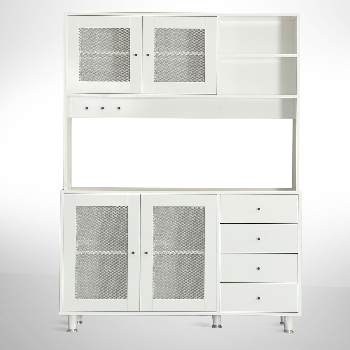 Στήλη Αποθήκευσης Maia Λευκό 140x40x187 εκ. Μελαμίνης