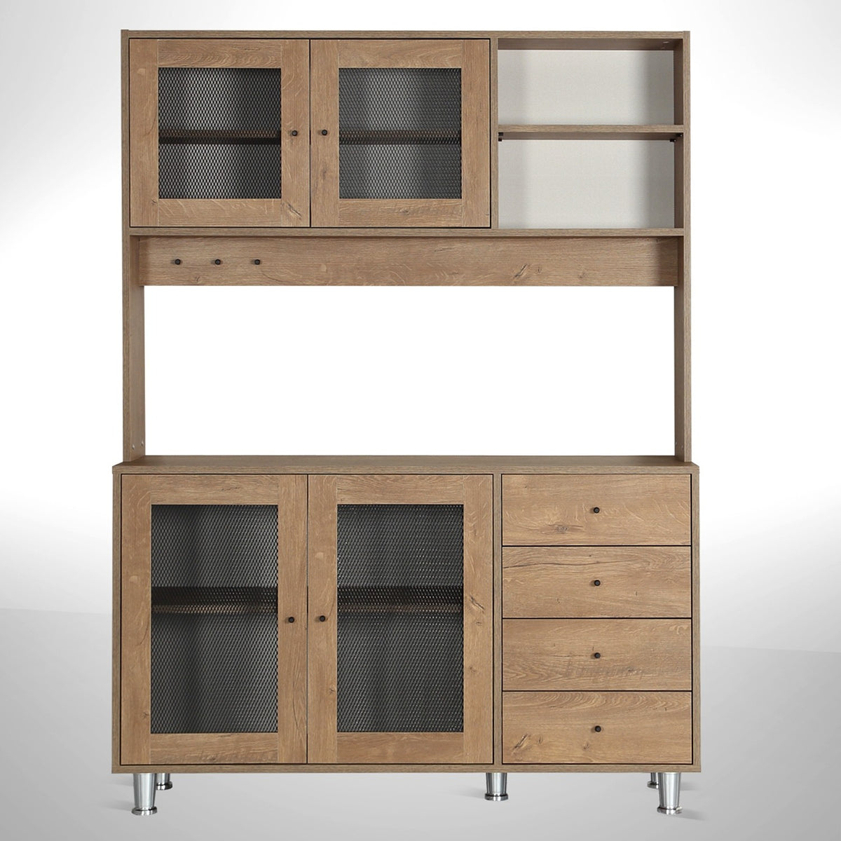 Στήλη Αποθήκευσης Maia Δρυς 140x40x187 εκ. Μελαμίνης