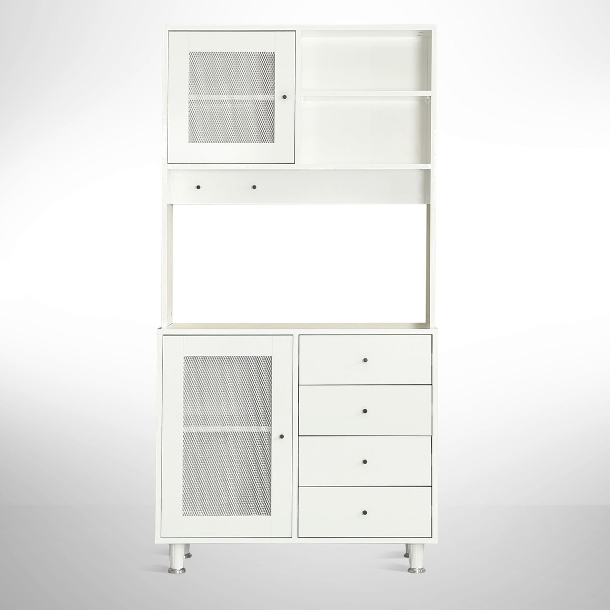 Στήλη Αποθήκευσης Maia Λευκό 96x40x187 εκ. Μελαμίνης