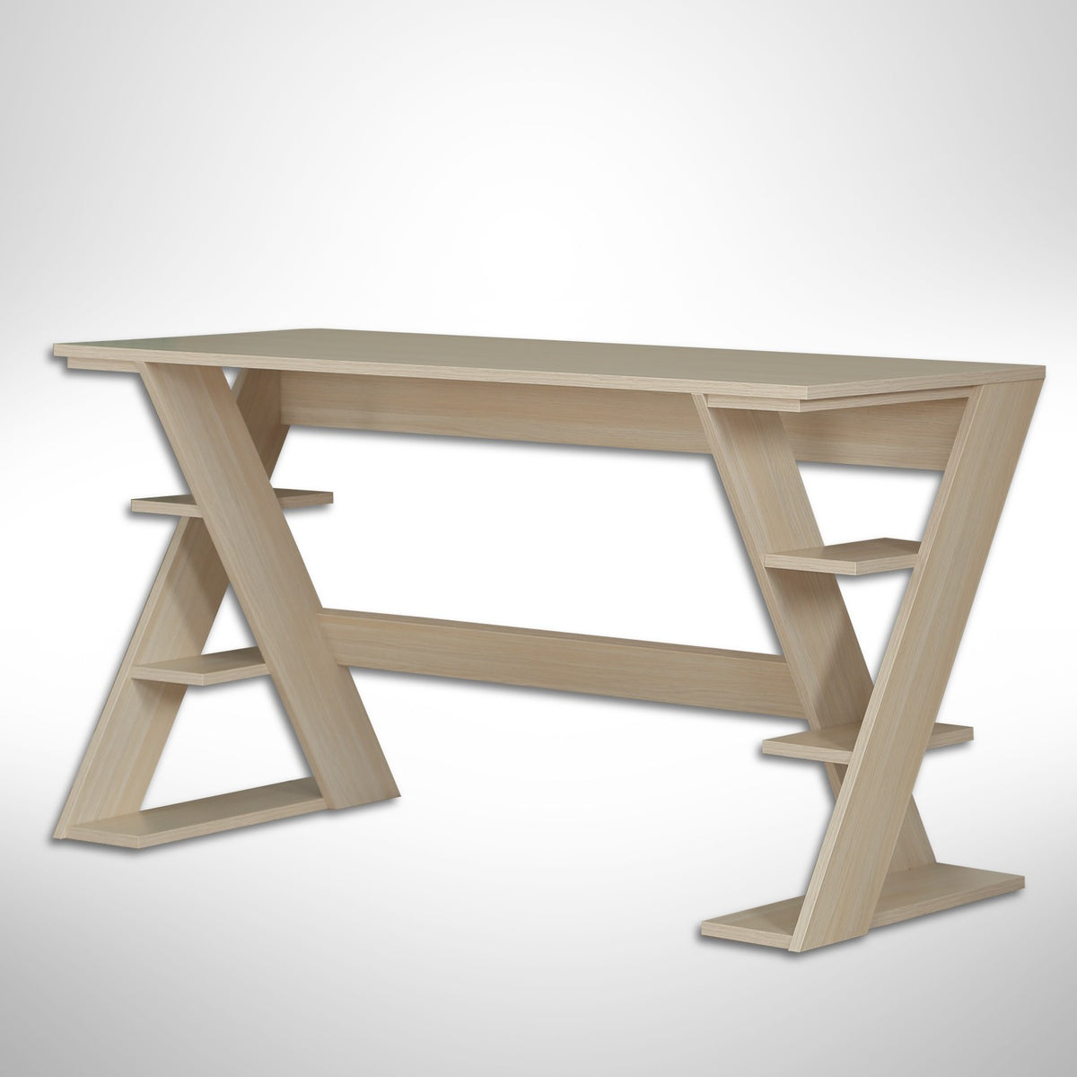 Γραφείο Lysithea Ανοιχτή Δρυς 140x60x73 εκ. Μελαμίνης