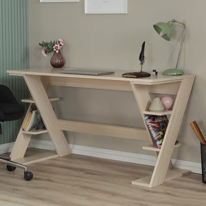 Γραφείο Lysithea Ανοιχτή Δρυς 140x60x73 εκ. Μελαμίνης