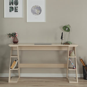 Γραφείο Lysithea Ανοιχτή Δρυς 140x60x73 εκ. Μελαμίνης