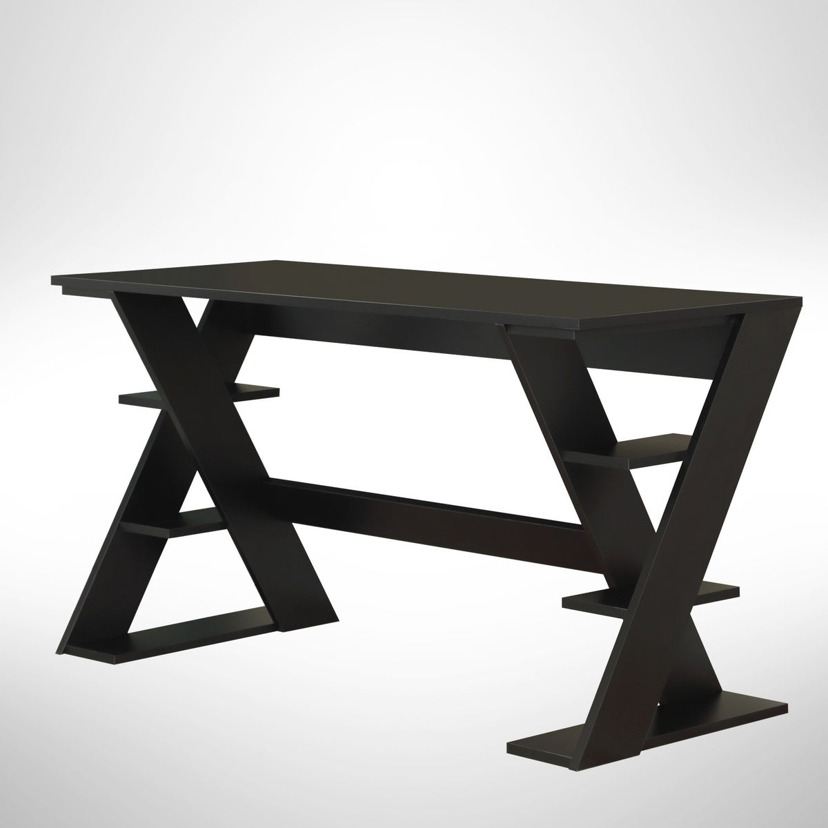 Γραφείο Lysithea Μαύρο 140x60x73 εκ. Μελαμίνης
