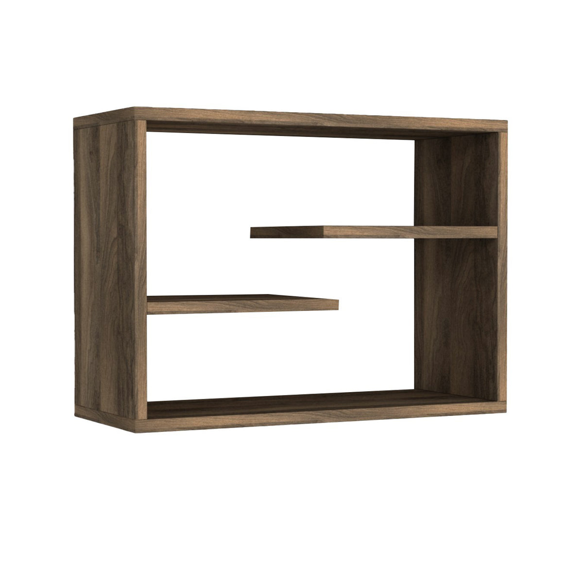 Ράφι Τοίχου Lefkara Καρυδί 60x19.5x44 εκ. Μελαμίνης
