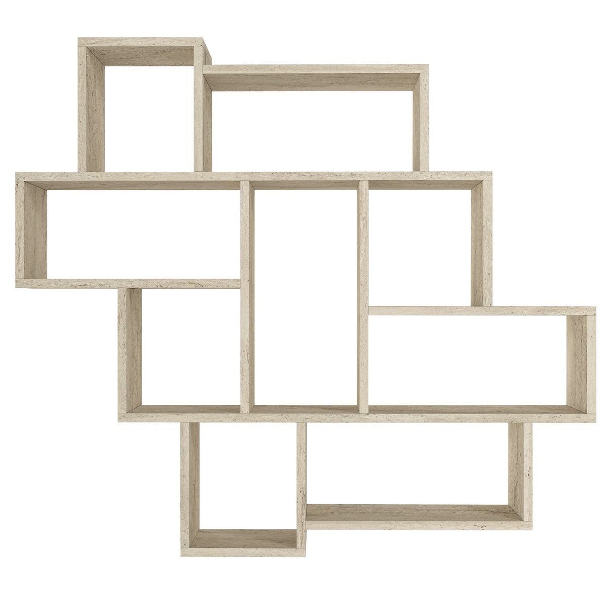 Ράφι Τοίχου Asgata Travertine 115.5x15x103.5 εκ. Μελαμίνης