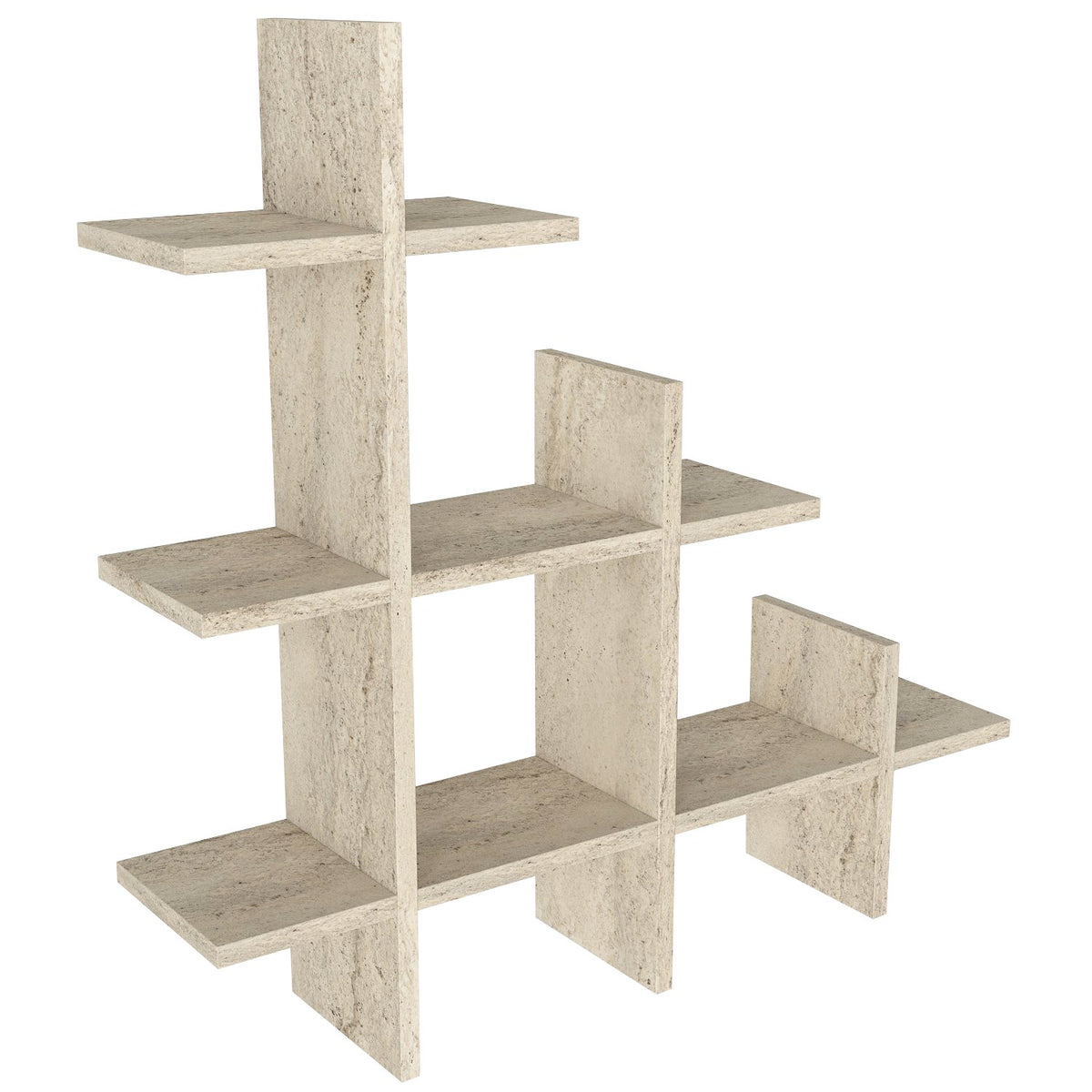Ράφι Τοίχου Stachtes Travertine 81.8x18x80 εκ. Μελαμίνης