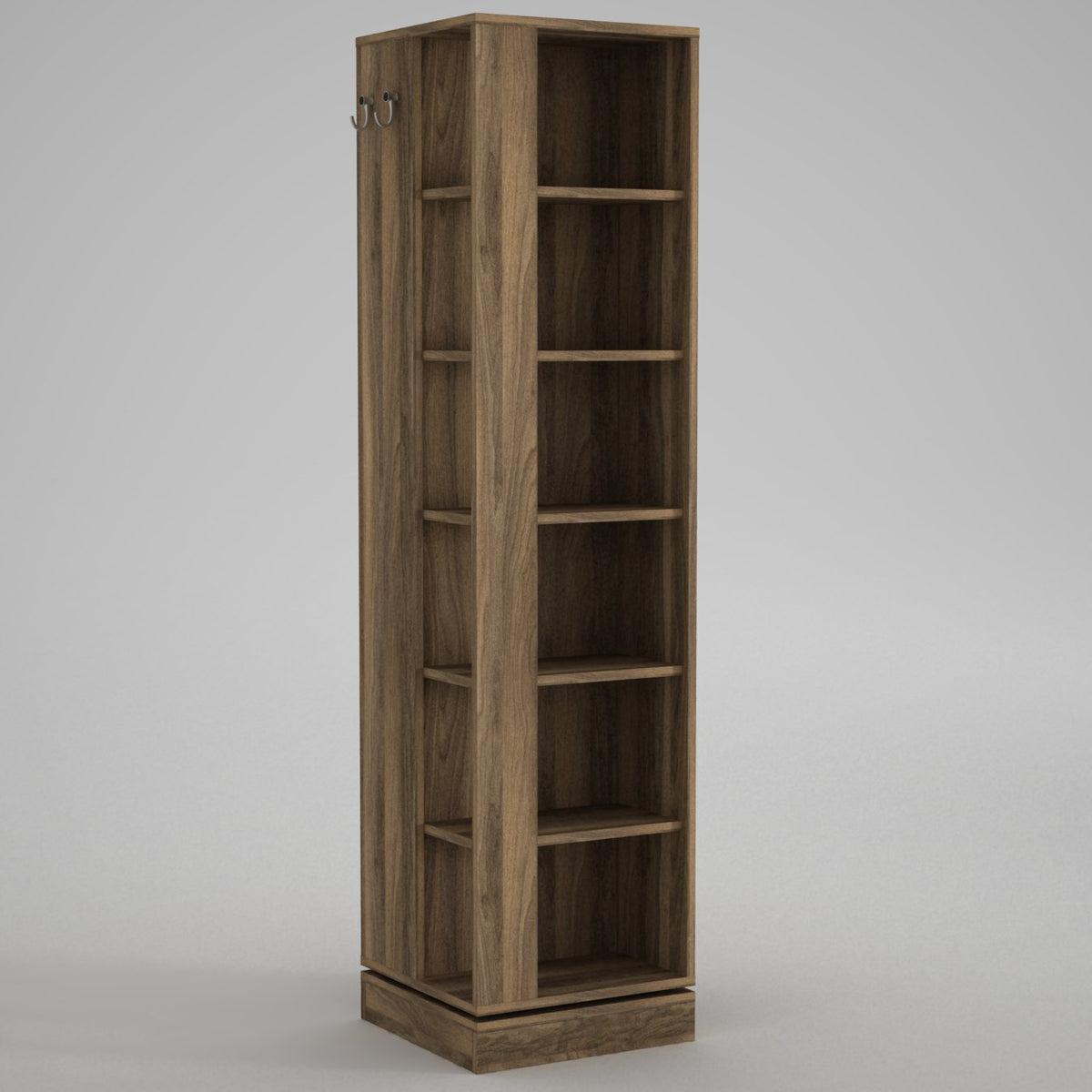 Έπιπλο Εισόδου Piana Καρυδί 44.8x44.8x180 εκ. Μελαμίνης