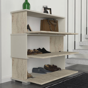 Παπουτσοθήκη Sitia Travertine - Αμμόλιθος 90x30x93 εκ. Μελαμίνης