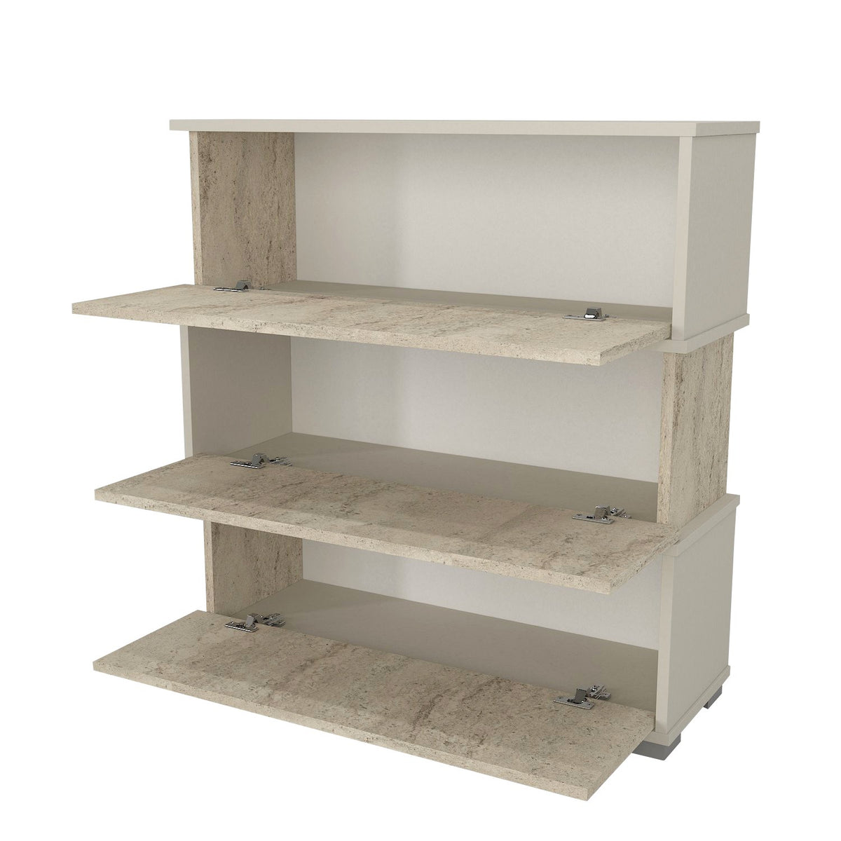 Παπουτσοθήκη Sitia Travertine - Αμμόλιθος 90x30x93 εκ. Μελαμίνης