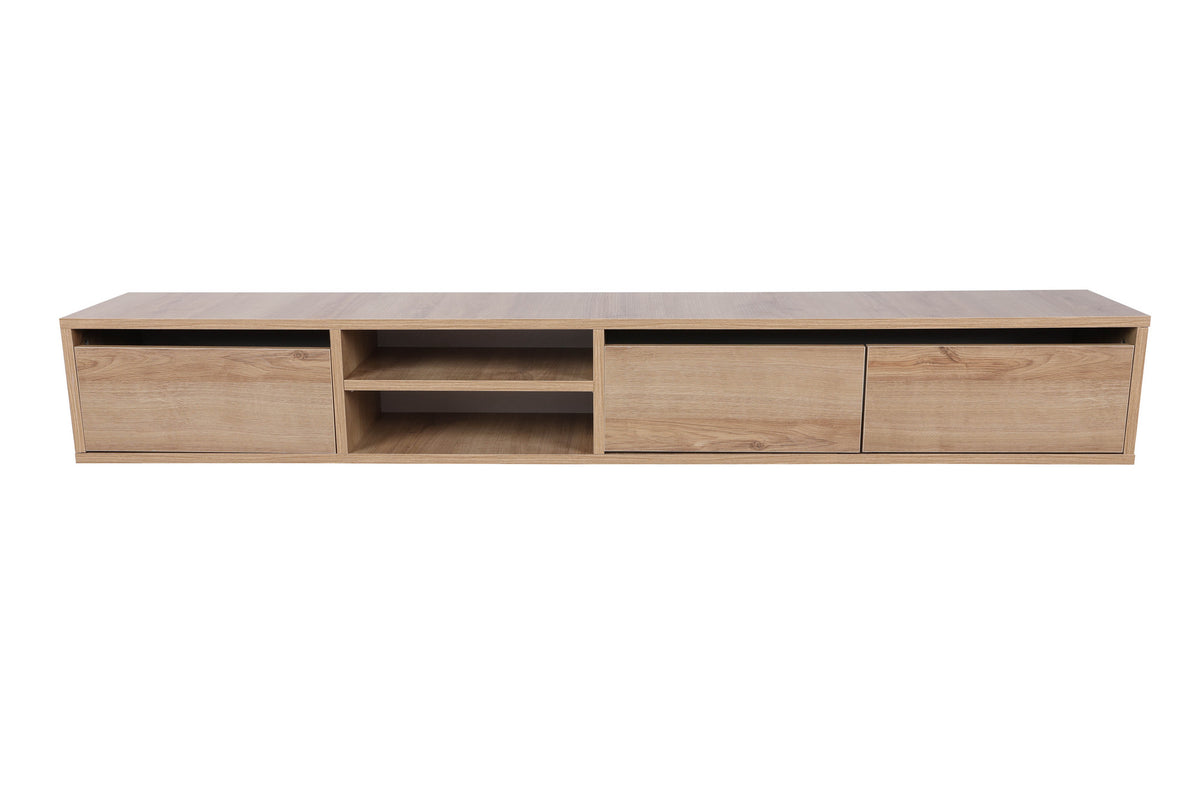 Έπιπλο Τηλεόρασης Kardaras Με Ράφια Δρυς 180x25x30 εκ. Μελαμίνης