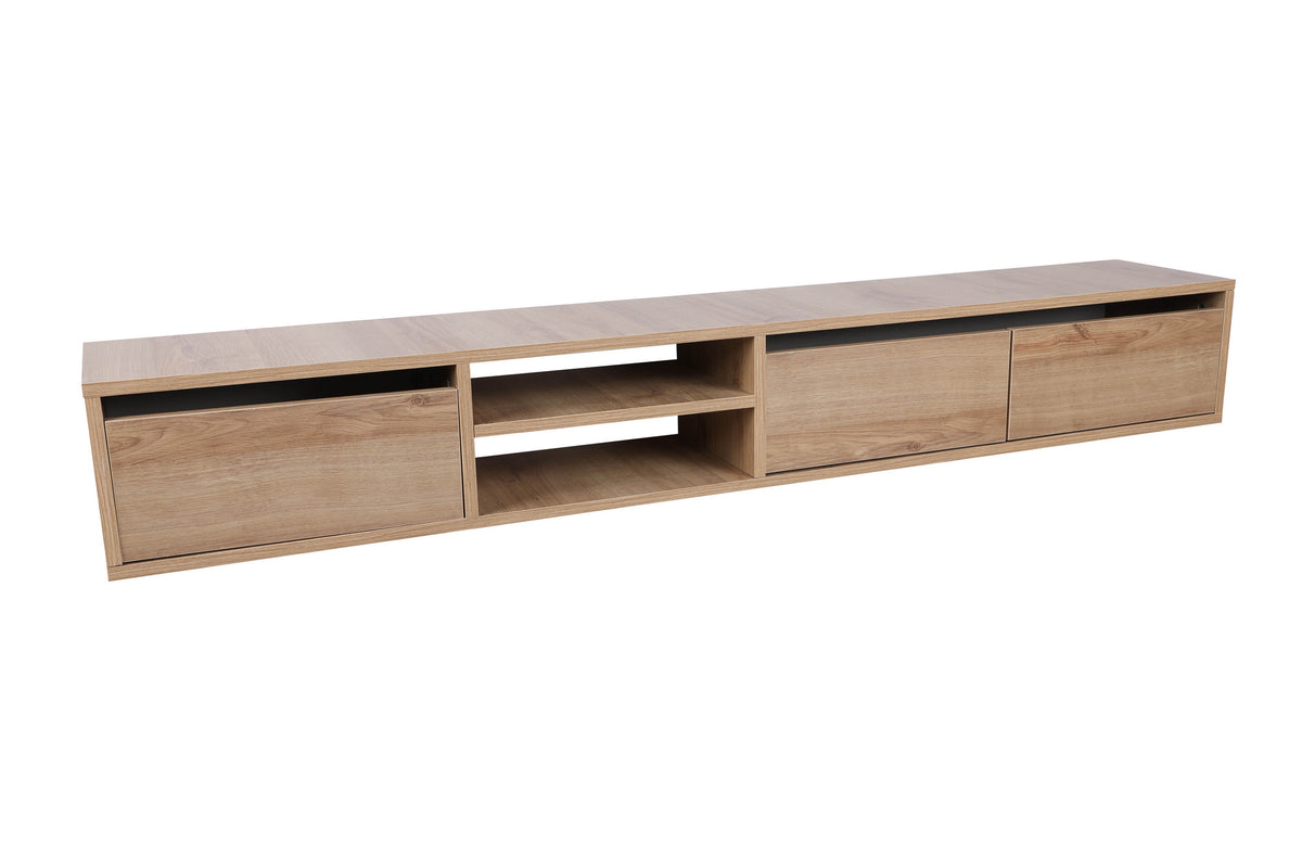 Έπιπλο Τηλεόρασης Kardaras Με Ράφια Δρυς 180x25x30 εκ. Μελαμίνης