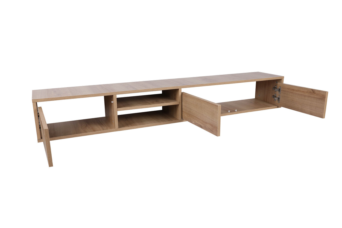 Έπιπλο Τηλεόρασης Kardaras Με Ράφια Δρυς 180x25x30 εκ. Μελαμίνης
