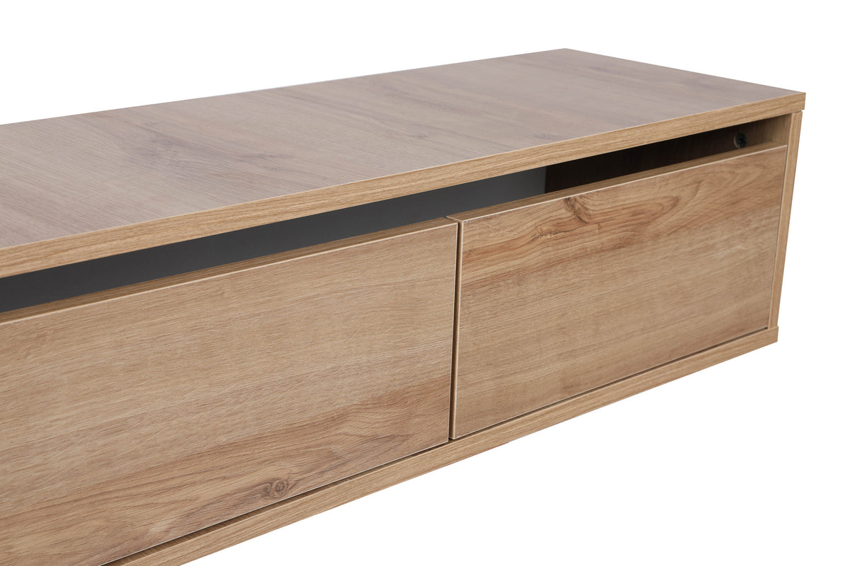 Έπιπλο Τηλεόρασης Kardaras Με Ράφια Δρυς 180x25x30 εκ. Μελαμίνης