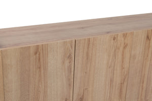 Κονσόλα Nestani Με Ράφια Δρυς 150x40x76 εκ. Μελαμίνης