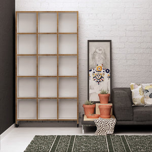 Βιβλιοθήκη Electra Δρυς 90x25x165.5 εκ. Μελαμίνης