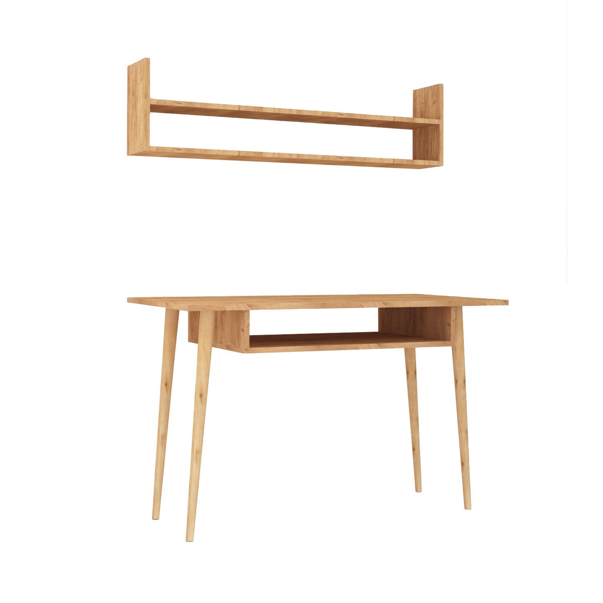 Γραφείο Elpida Δρυς 120x60x74 εκ. Μελαμίνης