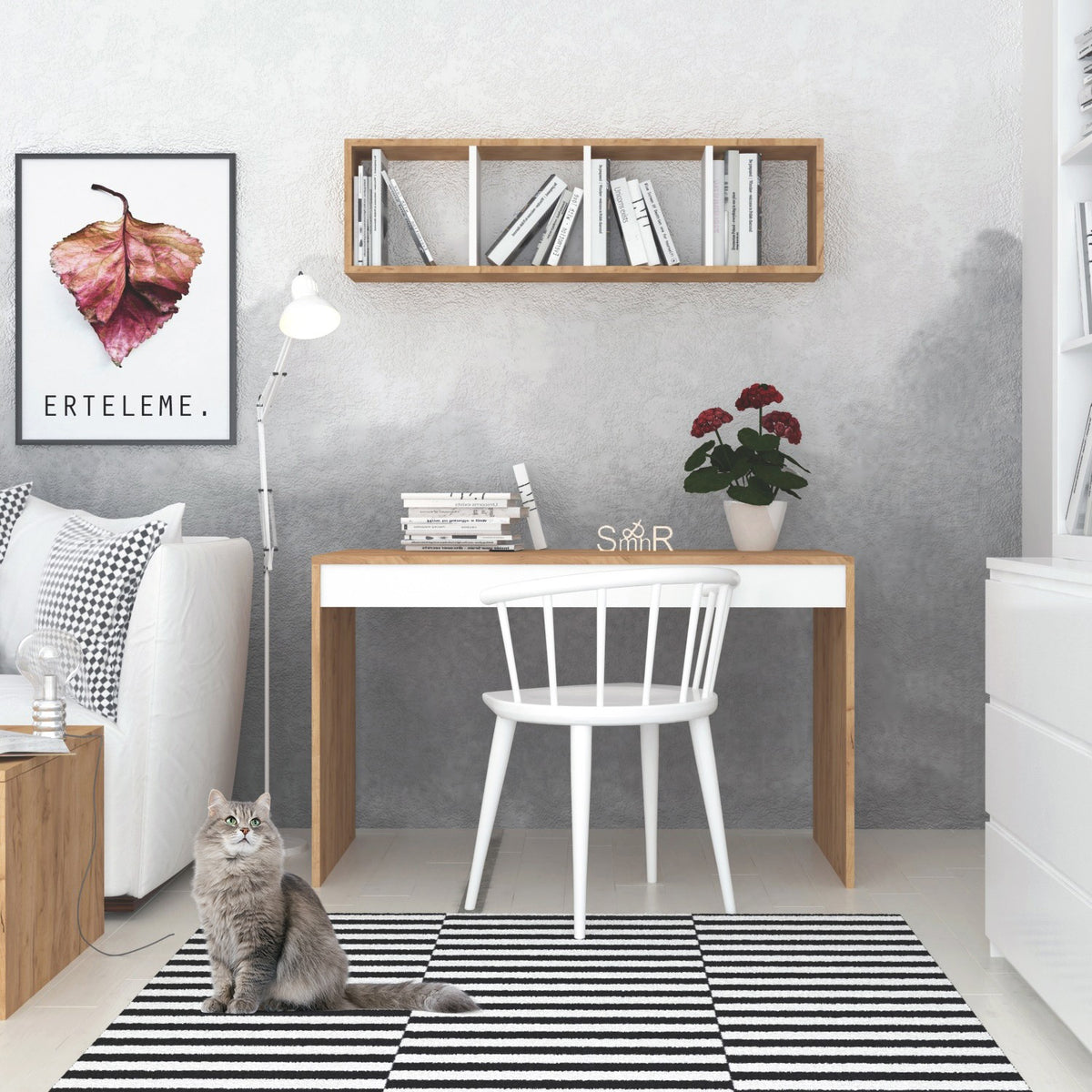 Γραφείο Eudora Δρυς 120x60x74 εκ. Μελαμίνης