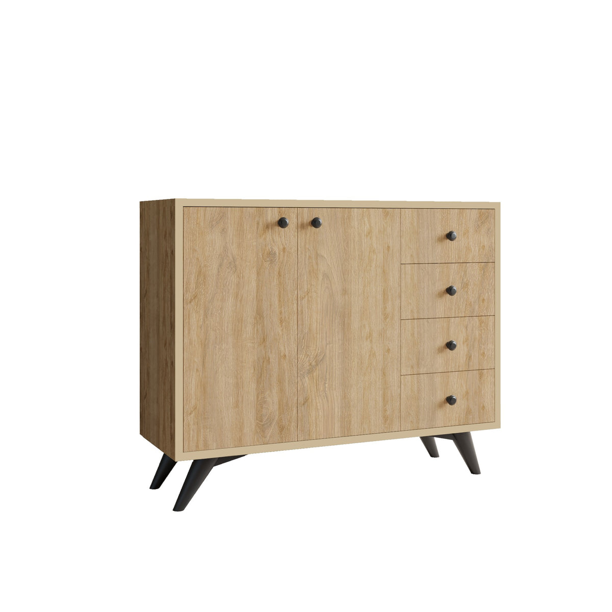 Στήλη Αποθήκευσης Sarti Δρυς 100x35x82 εκ. Μελαμίνης
