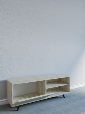 Έπιπλο Τηλεόρασης Vlachata Travertine 120x35x47 εκ. Μελαμίνης