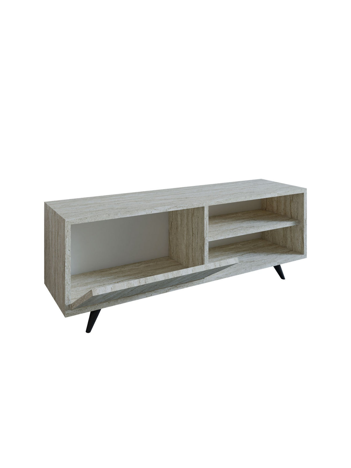 Έπιπλο Τηλεόρασης Vlachata Travertine 120x35x47 εκ. Μελαμίνης