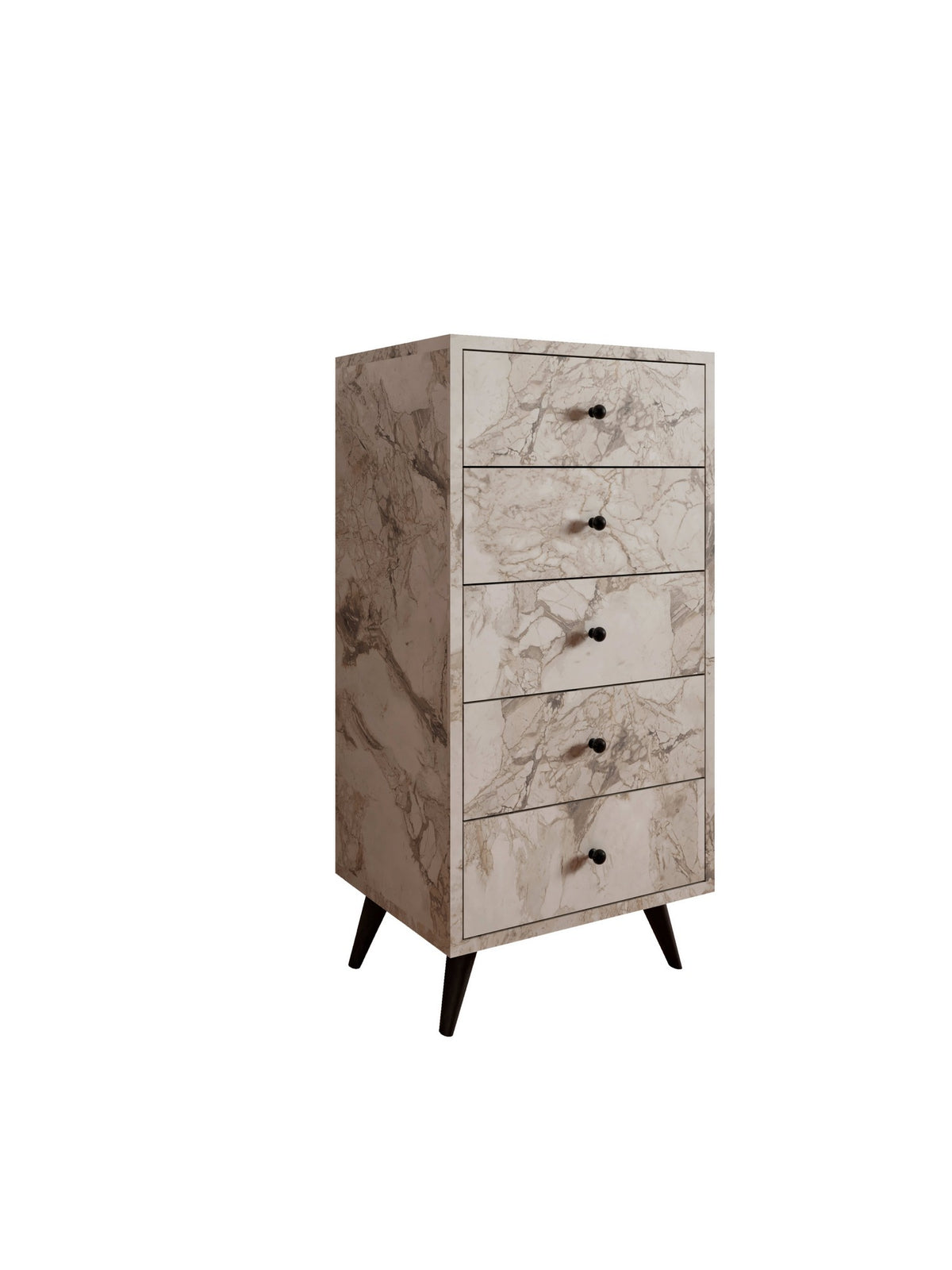 Συρταριέρα Katochori Με Ράφια Μάρμαρο Ephesus 50x40x103 εκ. Μελαμίνης - Pakobazaar