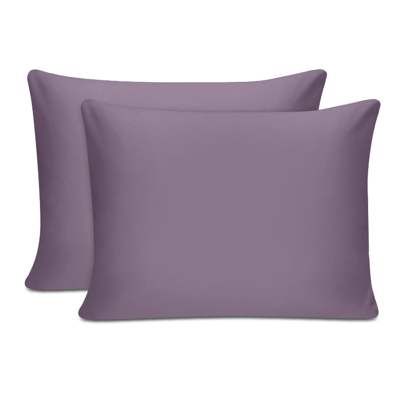 Μαξιλαροθήκες ύπνου Tonne Cotton Box Σετ 2 τμχ χρώμα dusty rose 50x70εκ. - Pakobazaar