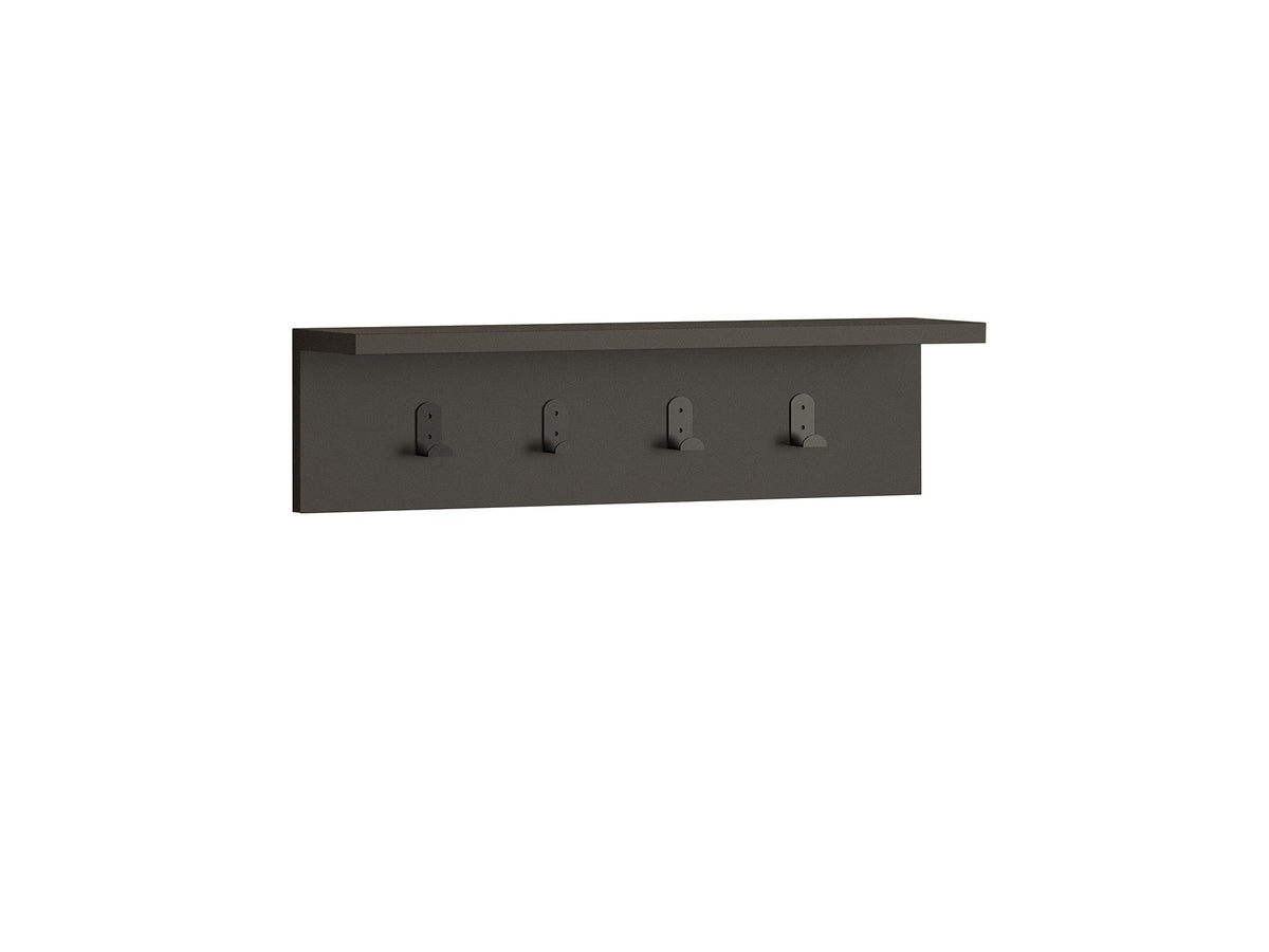 Ράφι Τοίχου Kastellos Ανθρακί 60x16.3x14.5 εκ. Μελαμίνης